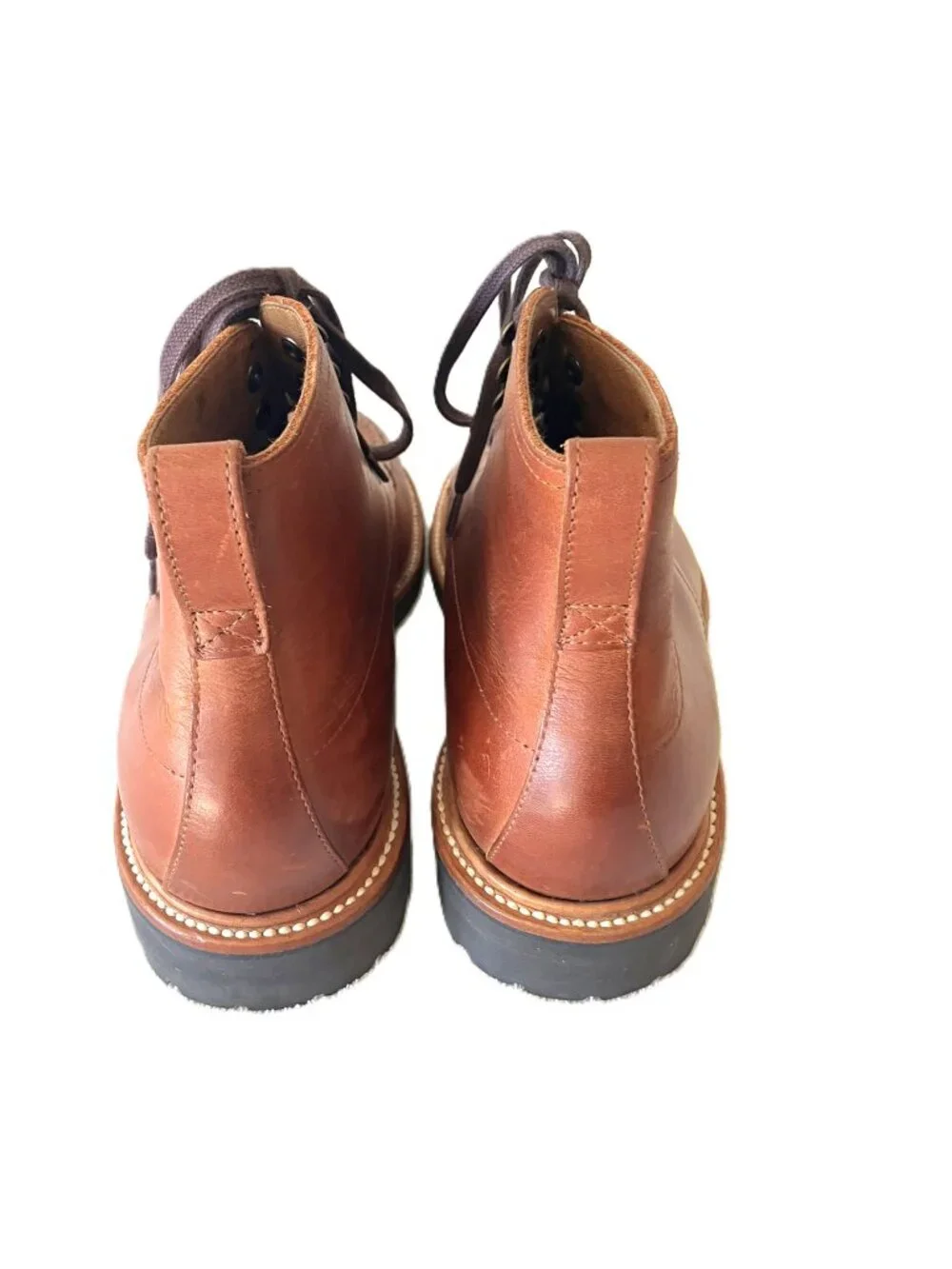 J. Crew Kenton Leather Pacer Boots Brown Men’s Size 8.5 Moc Toe C8867
